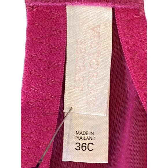 Victoria's Secret Balconette Barbie Pink Lace and Chiffon Ribbon Bra Size 36C - Picture 5 of 6